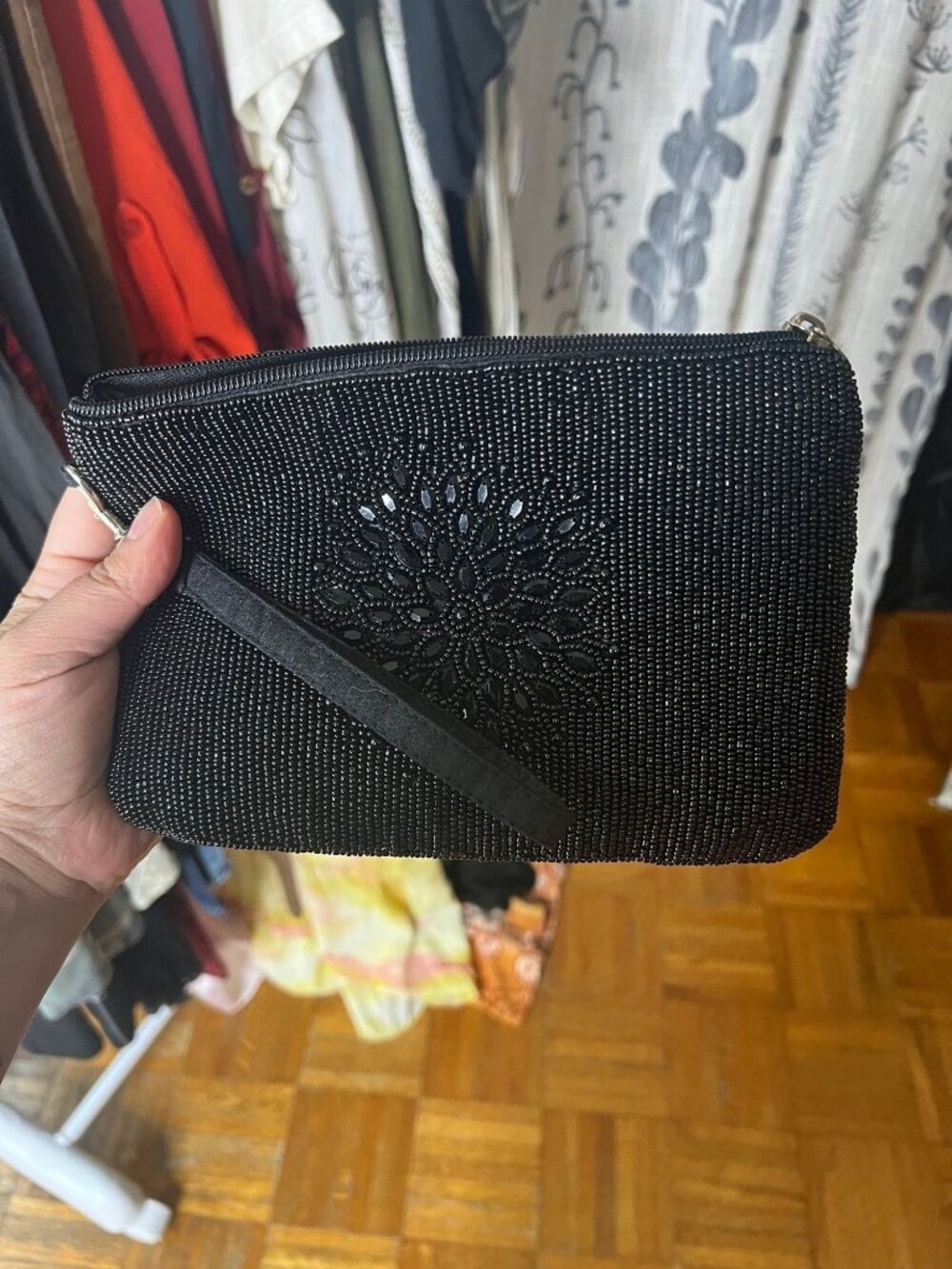 Bamboo Trading Company Beaded Clutch